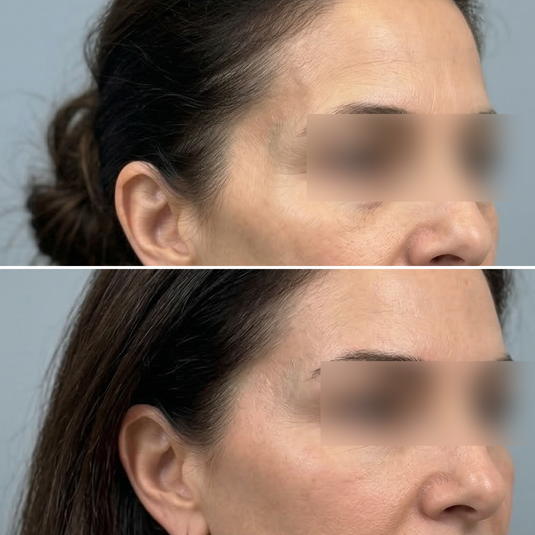 Temples - filling hollows to rejuvenate the upper face
